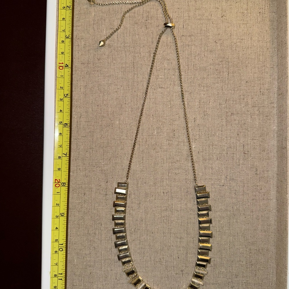 RETIRED Kendra Scott adjustable Necklace w/ CZ accents